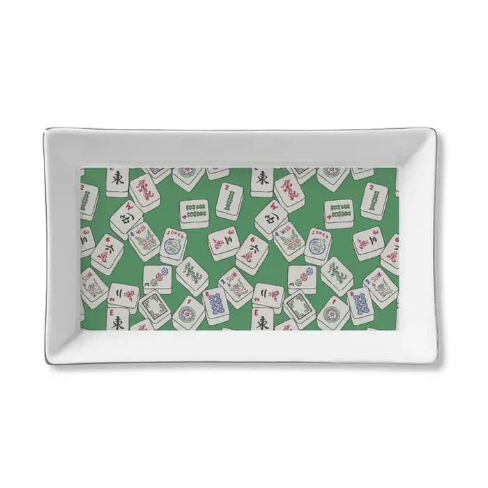 Ceramic Trinket Tray -Mahjong