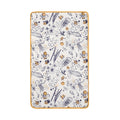 changing mat in ocean white showing a sea life inspired design