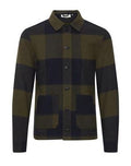 Checkered Wool Blend Overshirt