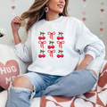 Cherry Bows Valentine's Day Graphic Sweatshirt