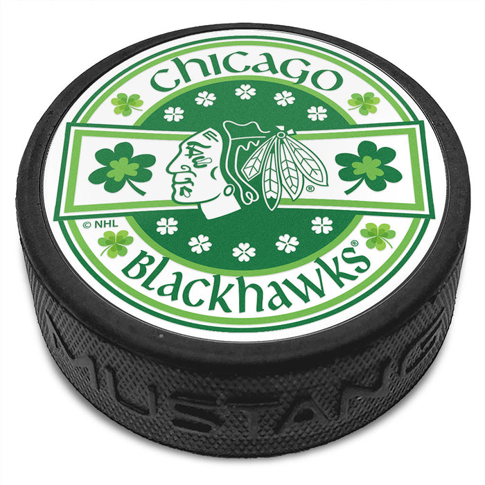 Chicago Blackhawks Lucky St. Patrick's Day Puck
