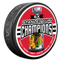 Chicago Blackhawks Puck -  6 TIME CHAMPS