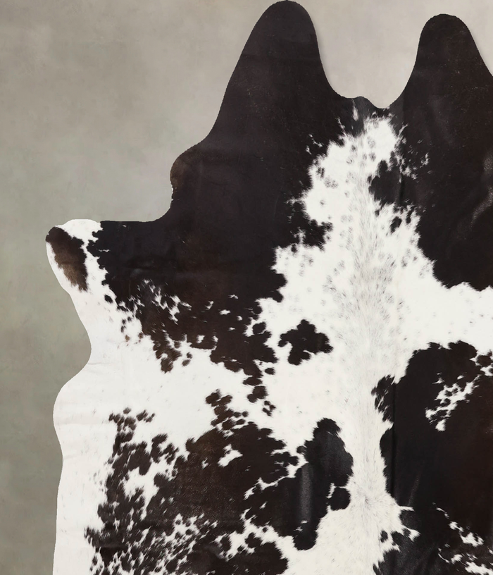 Chocolate and White Cowhide Rug #B10575