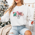 Christmas Mama Bow Women's Graphic Sweatshirt