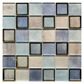 Clouds Blue 2x2 Glass Mosaic 12x12 Sheet