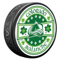 Colorado Avalanche Lucky St. Patricks Day Puck