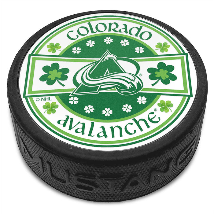 Colorado Avalanche Lucky St. Patricks Day Puck