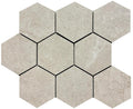 Constanza Desert 4" Hex Porcelain Mosaic Tile 11x14 Sheet
