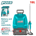 Cordless backpack sprayer 16L 5 Bar TSPLI2016