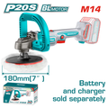 Cordless polisher 20V 180mm TAPLI2018