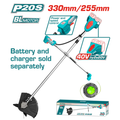 Cordless string trimmer and brush cutter 40V TSTLI20018