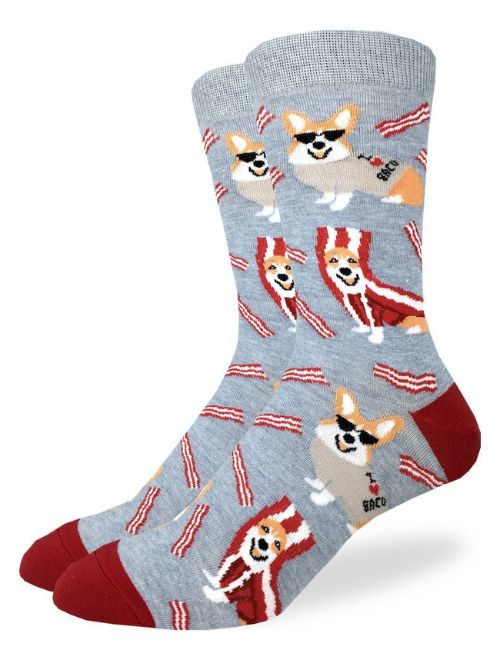 Corgi Bacon Crew Socks