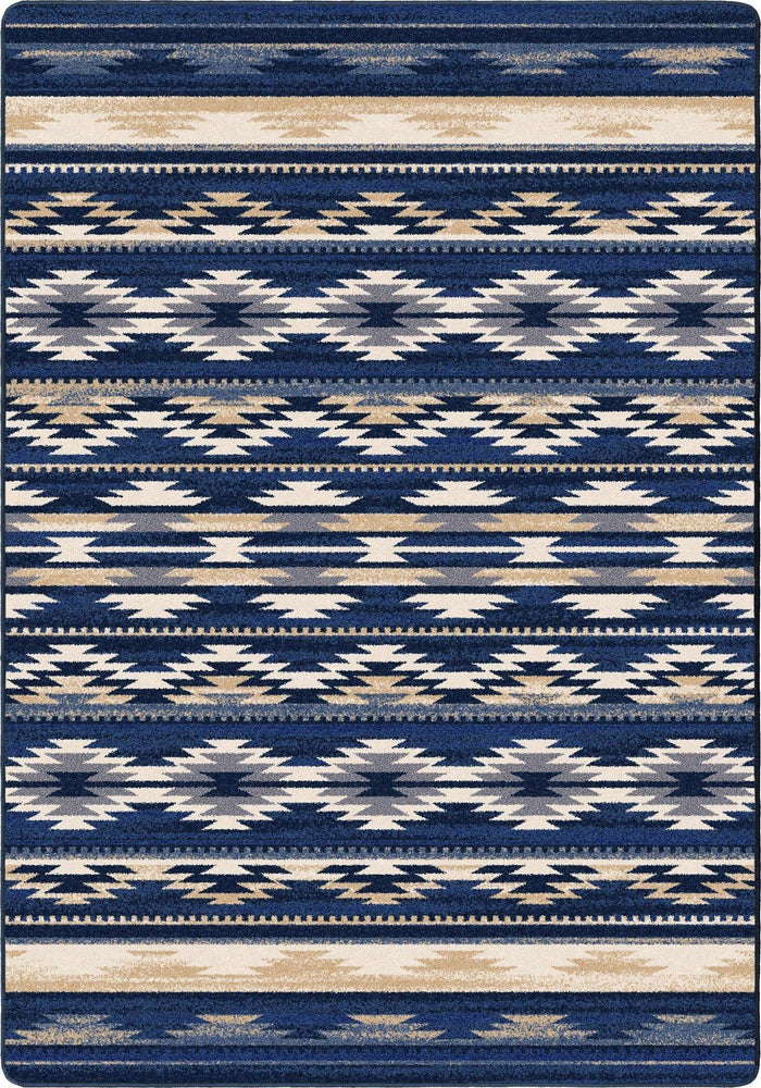 Cornflower Aztec Area Rug - Rugs Made in the USA - Your Western Decor