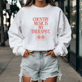 Country Music is My Therapist Crewneck Sweatshirt