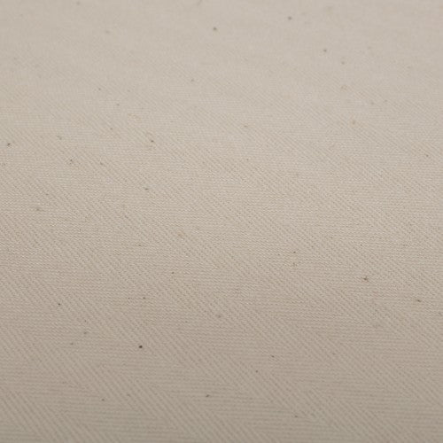 Extreme close up view of the Natural CoZee Coir Fibre Mattress showing the fabric detail