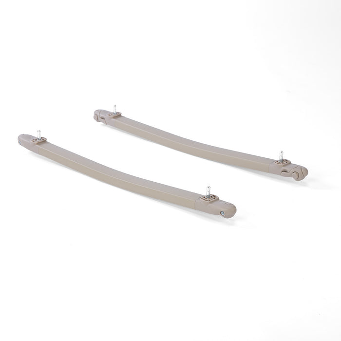 Pair of CoZee Air rocking bars in sand finish designed to convert crib into gentle rocking mode.