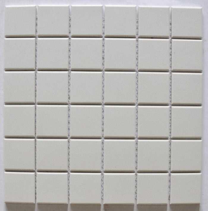 Cream 2x2 Porcelain Mosaic Tile 12x12 Sheet