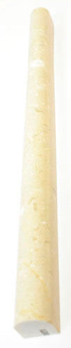Crema Marfil Honed Marble Pencil Liner 3/4x12