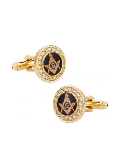 Crystal Masonic Cufflinks