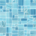 Crystal Sky Puzzle Glass Mosaic Tile 12x12 Sheet