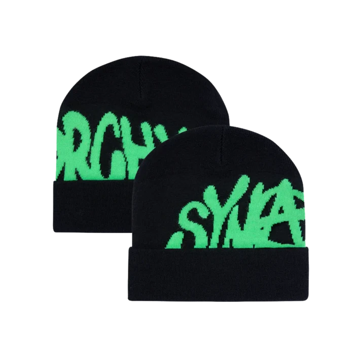 Czapka Syna World Synarchy Cuffed Beanie Black/Green Syna World Czapki