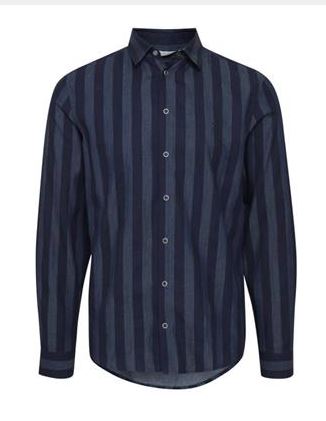 Denim Blue Striped Shirt