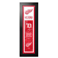 Detroit Red Wings 6"x22"  Logos to History Framed Art