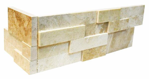 Diana Royal 6x24 Natural Marble Ledger Corner Marble Tile