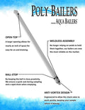Disposable Bailer Poly W  - 1.6" X 48"