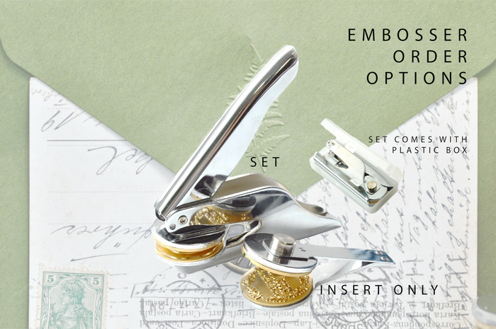 Double Initials Antler Embosser - Backtozero B20 - 2 initials, Double Initials, Embosser, embosser2initials, Monogram, Wedding, wedding embosser, wreath