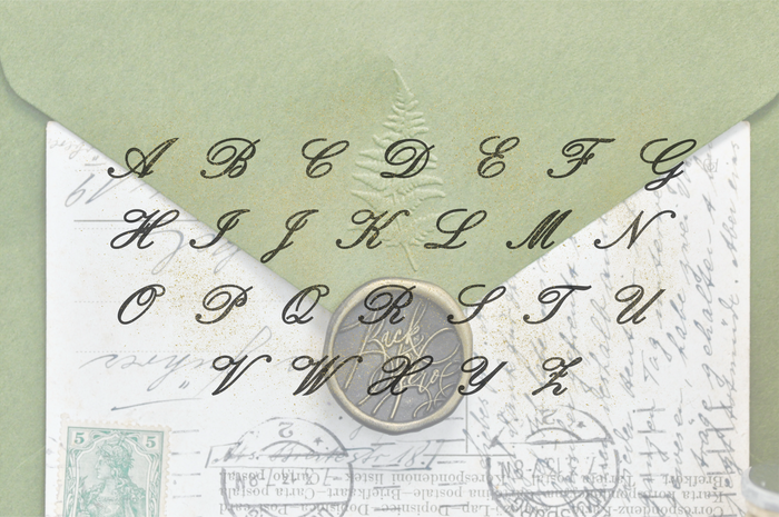 Double Script Initials Ampersand Embosser - Backtozero B20 - 2 initials, ampersand, Double Initials, Embosser, embosser2initials, Monogram, Wedding