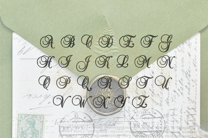Double Script Initials Ampersand Embosser - Backtozero B20 - 2 initials, ampersand, Double Initials, Embosser, embosser2initials, Monogram, Wedding