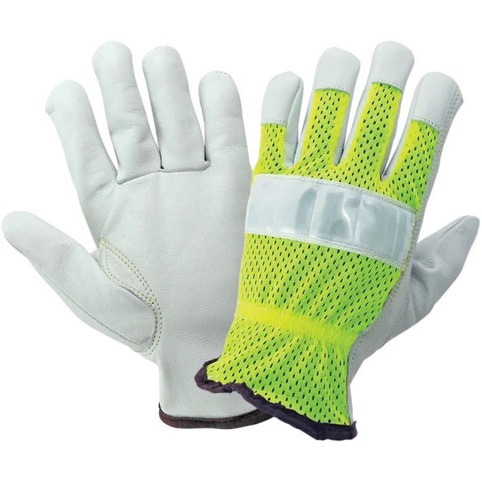 Driver Glove, Hi Viz Meshback — XL