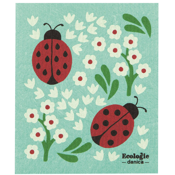 Ecologie - Ladybugs Swedish Dishcloth