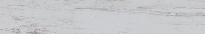 Ecopatina Blanc III 8x47 wood look porcelain plank tile close-up showing whitewashed patina