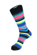 Elegant Stripe Multi Crew Sock