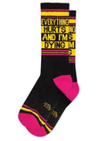 Everything Hurts Gym Socks