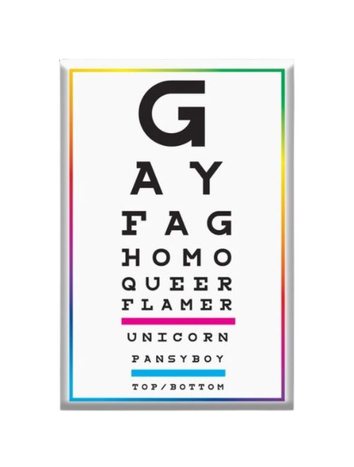 Eye Chart Hard Magnet