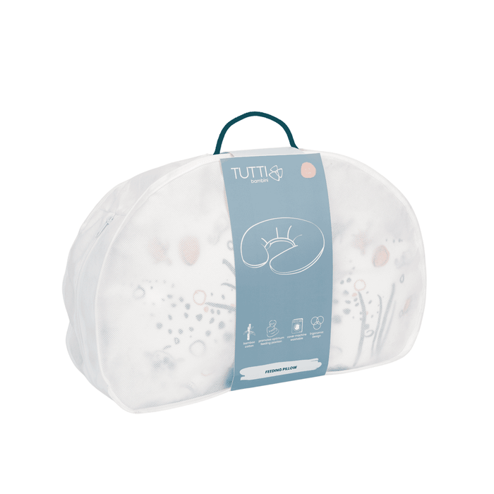 Our Planet Feeding Pillow in its protective cover.
