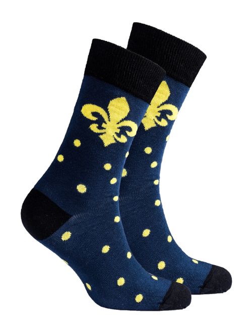 Fleur De Lis Crew Sock