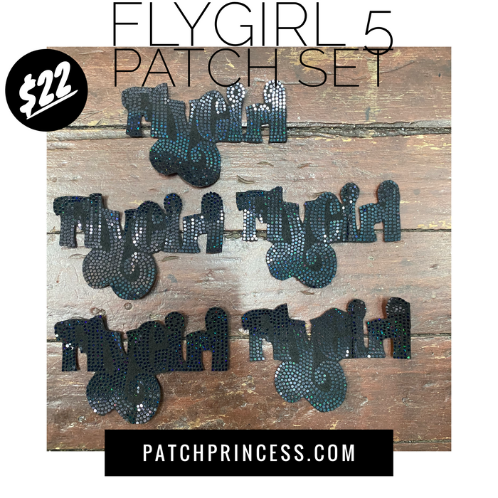 FLY GIRL 5 SET BLING PATCH