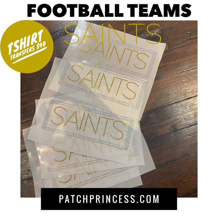 FOOTBALL TEAMS BLING TRANSFER SETS