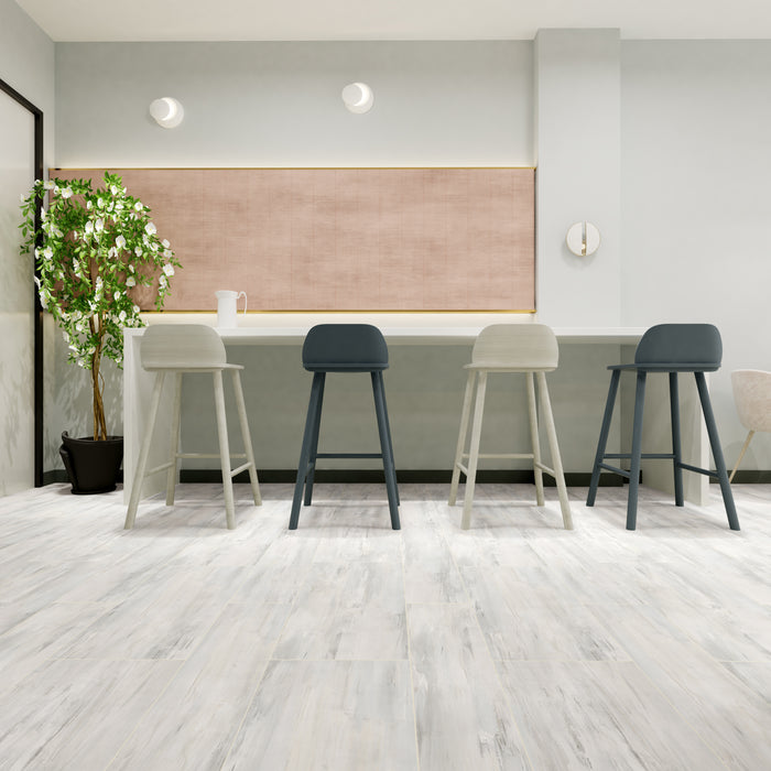 Fossilized White SPC 5mm/20mil w/Pad 7x48 Luxury Vinyl Plank