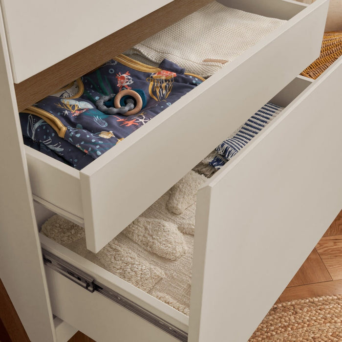 Image showcasing the extra concealed drawer for discreet organisation.