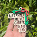 Garland Family Name Ornament
