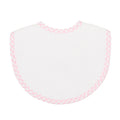 Gingham Trim Bib - Pink