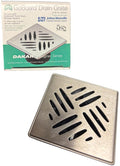 GoBoard Dakar Drain Grate Brushed Stainless 4"