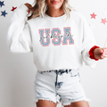 God Bless the USA Patriotic 4th of July Crewneck Sweatshirt