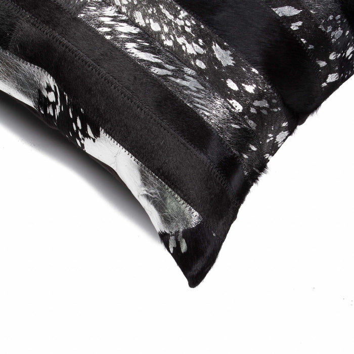 Gold And Black Cowhide Pillows