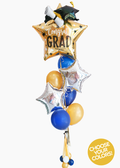 Gold Star Grad Balloongram
